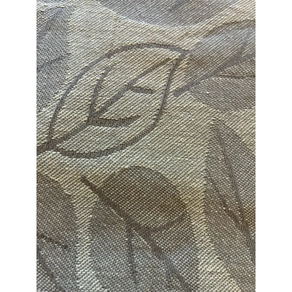 4 Cottage Farmhouse Green Leaf Placemats Botanical Cotton Designer Thibaut Aman